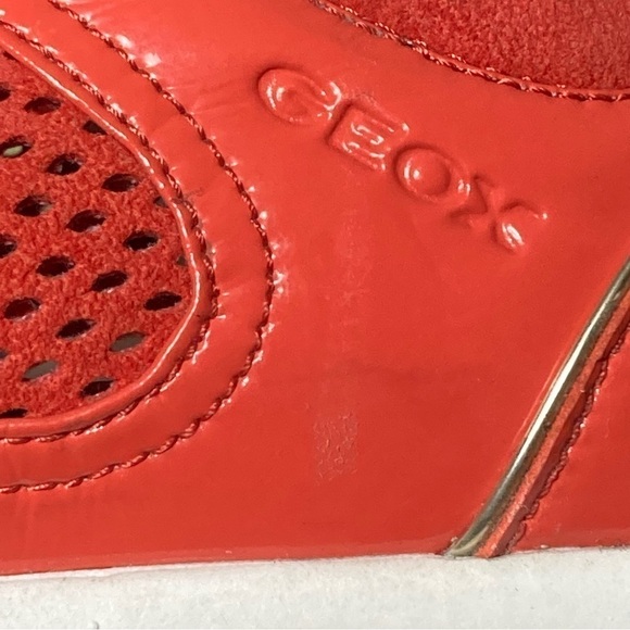 Geox Womens Respira Orange/Gold Casual Athletic Breathable Sneakers Shoes SZ 7 - Picture 12 of 12